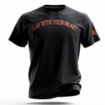 Sandro  Paris Black Graphic T Shirt Play With Your Heart Medium Photo 1