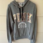 Victoria's Secret Gray Hoodie with Gold Sequin Bling Sz Medium Photo 1