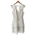 Elliatt Elliat Ruffled Eyelet Interlude Dress White Size Large Photo 10
