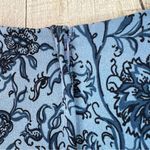 Sag Harbor Petite Size 8 Floral Blue Skirt Back Zipper Flawed Hem is not sewn Photo 2