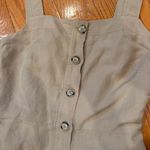 Banana Republic Button-Front Linen Blend Midi Dress – Size 2 – Taupe Photo 1