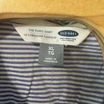 Old Navy NEW  Tunic Shirt Blue Striped Long Sleeve Button Up Top Summer Womens XL Photo 3