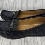 Coach Womens Size 8.5  Olive Signature Loafers Black Grey Photo 2