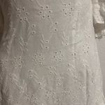 Sky to Moon‎ White Plunge Neck Bell Sleeve Mini Dress Size M Photo 1