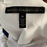 White House | Black Market WHBM Tweed A-line Dress Fringe Color block size 10 Photo 8