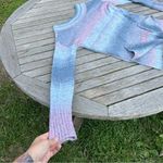 a.n.a Sweater Blue Pink Cotton Candy Ombre Striped Knit size‎ small a new approach  Photo 8