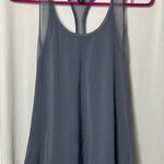 Victoria's Secret  Sport Racerback Gray Tank Top with Mesh Straps Size Medium Photo 0