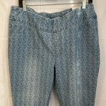 Soft Surroundings  Printed Slim Ankle Pull On Jeans Photo 2