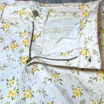 Judy Blue Shorts Womens 1XL White Yellow Floral Print Denim Casual Summer Comfy Photo 10