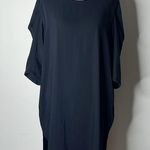 MM6 Maison Margiela Black Pucker 3/4 Sleeve Midi Dress Size 2 Photo 0