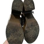 Qupid Black And White Snakeskin Wedges Photo 3