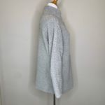 Gray Teddy Sweatshirt Pullover 1/4 zip Small Photo 3