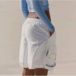 Free People White Cargo Shorts Photo 7