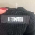 Reformation ✨ Lyra Black Ribbed Cropped Sz Medium Top✨ Photo 5