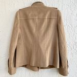 Theory  Wool Blend Long Sleeve Double Breasted Pea Coat Jacket Brown Womens S Photo 6