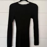 Olivaceous Women’s Large Black Ribbed Maxi Dress Longsleeve Photo 0