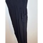 Whistles Black Jumpsuit Womens Size 0 Double Button Waist Detail V Neck Photo 6