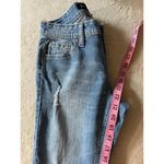 Love Nation Capri Blue Jeans Medium Wash Rhinestone Jeweled Pants Sz 8 Photo 7