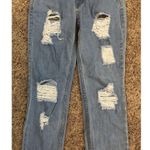 American Blue ~ Distressed Jeans ~ Sz 9 ~ Light ~ Juniors Mom Style Jeans Photo 2