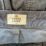 Marine layer  Bluish/Gray Corduroy Bridget Wide Leg Cropped Pants Size 12 Photo 5