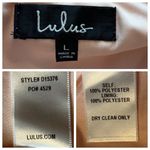 Lulus Lulu’s Evening Gown Halter Neck Maxi Sleeveless Chiffon Peach Pink Women’s Large Photo 9