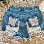 Boutique NEW Super Frayed Denim Shorts Photo 5