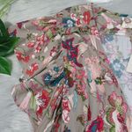 ELF Handmade Carmen Floral Wrap Maxi Dress Women’s Size XXL NWT Tan Photo 14