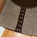 Pilcro  Anthropologie Corset Sweater crop Top Women’s size S NEW brown Photo 5