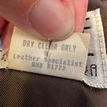 Vintage Firenze Santa Barbara 80’s Chic Tan Genuine Leather Skirt Women’s Size 4 Brown Photo 10