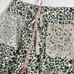POL Leopard Patchwork Pants Crochet Lace Boho Cottagecore Drawstring Small Photo 7