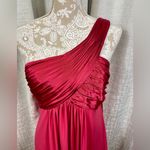 David's Bridal David’s Bridal One-Shoulder Gown Sz 12 – Rose Red Photo 3