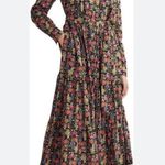 Boden Flo Cotton Midi Shirt Dress Black Carnation Floral NEW Womens UK 12P US 8P Photo 0