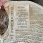 Forgotten Grace Cream Smocked Flutter Short Sleeve Blouse Size XL NWOT Photo 4