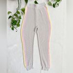 Anthropologie Saturday Sunday Rainbow Stripe Knit Lounge Pants Small Photo 3