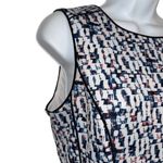 White House | Black Market Fit & Flare Abstract Multicolor Scuba Dress EUC Size 8 Photo 3