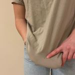 Guess Modern Embroidered logo tee shirt in slate grey Photo 6