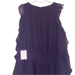 1. State NWT  Black Cold Shoulder Ruffle Sleeve Mini Dress Tiered SZ 0X Modest Photo 9