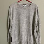 Aerie  Grey Marled Light Weight Pull Over Crewneck Sweatshirt Women’s Size Small Photo 0