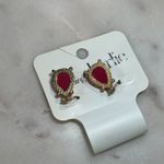 Charming Charlie NWT Two Pairs of Dangle Earrings - Pink & Blue Photo 4