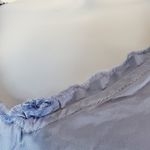 Etiquette Boutique  Blue Fringe Short Sleeve Shirt Small Photo 3