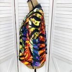Just B Rainbow Tiger Stripe Flared 3/4 Sleeve Jacket Medium Photo 1