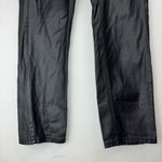 Missguided Black Moto Faux Leather Lace Up Hip Biker Straight Leg Pants Sz 6 Photo 7