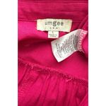 Umgee Linen Blend Ruffle Tiered Fray Hem S/ Sleeve Babydoll Dress USA Barbie SzL Photo 7