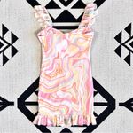 Miss Selfridge Ruched Bustier Mini Dress In Multi Retro Swirl Size 4 Photo 11