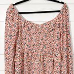 NEW Sadie & Sage Women’s Pink Floral Ruffle Romper, NEW with Tags, Size Medium Photo 7