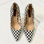 Wild Diva  Black White Houndstooth Elegant Glam Gothic Checkered Stiletto Heels 8 Photo 1