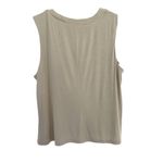 The Hour Piper Asymmetrical Neckline Taupe Tank Top size Large Size M Photo 2