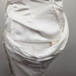 Retrofête Retrofete White Strapless Asymmetrical Rhinestone Dress Size XS Photo 9