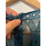 Pinkblush New with Tag Pink Blush Dark Turquoise Lace Mesh Overlay Maxi Dress Sz S (Flaw) Photo 4