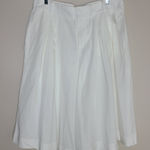 Gap Women’s Super High Rise Pleated White Culotte Shorts Size 12R Photo 0